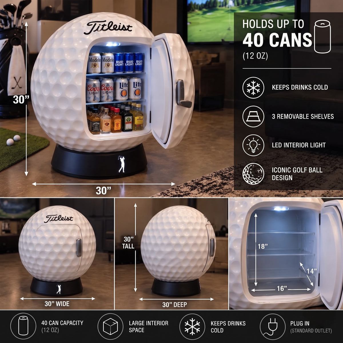CaddyChill™ Mini Fridge